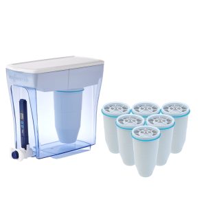 ZeroWater 4.7L Ready-Pour® Water Filter Dispenser with 7 filters